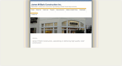 Desktop Screenshot of jamesbarbconst.com